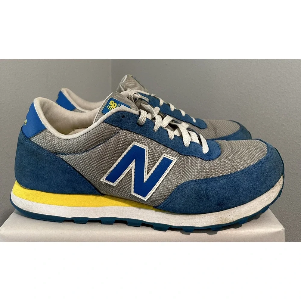 New Balance Men's 501 ML501BGW Blue Casual Shoes Sneakers Size 12 D